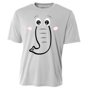 Elephant Face Cartoon Style Easy Halloween Costume Cooling Performance Crew T-Shirt