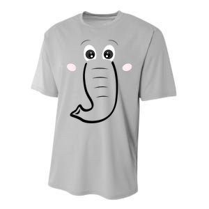 Elephant Face Cartoon Style Easy Halloween Costume Performance Sprint T-Shirt