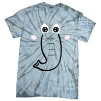 Elephant Face Cartoon Style Easy Halloween Costume Tie-Dye T-Shirt