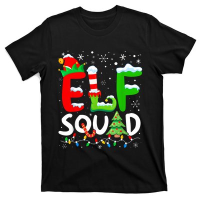 Elf Family Christmas Matching Pajamas Xmas Elf Squad T-Shirt