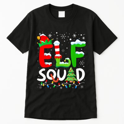 Elf Family Christmas Matching Pajamas Xmas Elf Squad Tall T-Shirt