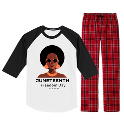 Empowering Freedom Celebrate Junenth Queen With Style Gift Raglan Sleeve Pajama Set