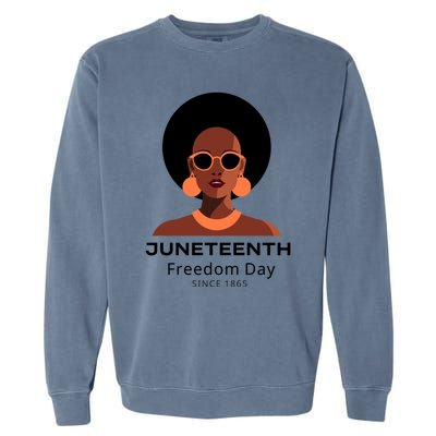 Empowering Freedom Celebrate Junenth Queen With Style Gift Garment-Dyed Sweatshirt