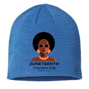 Empowering Freedom Celebrate Junenth Queen With Style Gift Sustainable Beanie