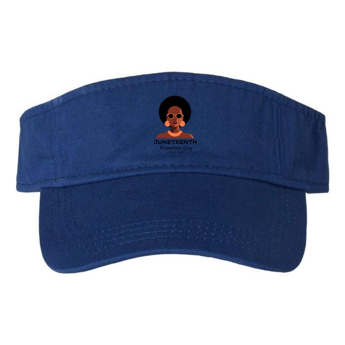 Empowering Freedom Celebrate Junenth Queen With Style Gift Valucap Bio-Washed Visor