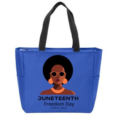 Empowering Freedom Celebrate Junenth Queen With Style Gift Zip Tote Bag