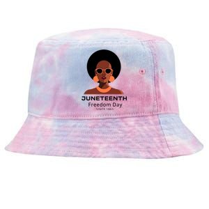 Empowering Freedom Celebrate Junenth Queen With Style Gift Tie-Dyed Bucket Hat