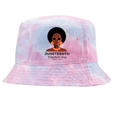 Empowering Freedom Celebrate Junenth Queen With Style Gift Tie-Dyed Bucket Hat