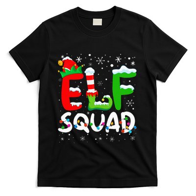 Elf Family Christmas Matching Pajamas Xmas Elf Squad T-Shirt