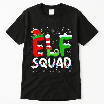 Elf Family Christmas Matching Pajamas Xmas Elf Squad Tall T-Shirt