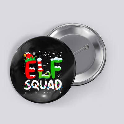 Elf Family Christmas Matching Pajamas Xmas Elf Squad Button