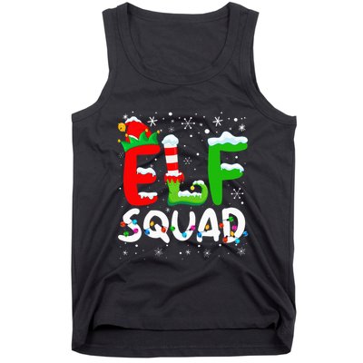 Elf Family Christmas Matching Pajamas Xmas Elf Squad Tank Top
