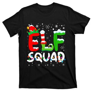 Elf Family Christmas Matching Pajamas Xmas Elf Squad T-Shirt