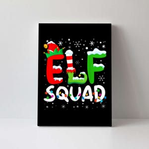 Elf Family Christmas Matching Pajamas Xmas Elf Squad Canvas