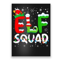 Elf Family Christmas Matching Pajamas Xmas Elf Squad Poster