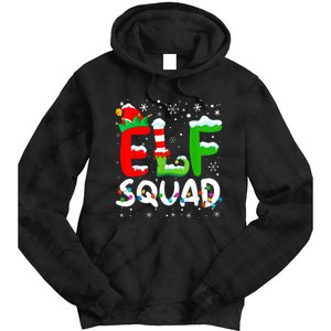 Elf Family Christmas Matching Pajamas Xmas Elf Squad Tie Dye Hoodie