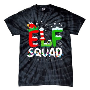 Elf Family Christmas Matching Pajamas Xmas Elf Squad Tie-Dye T-Shirt