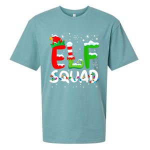 Elf Family Christmas Matching Pajamas Xmas Elf Squad Sueded Cloud Jersey T-Shirt