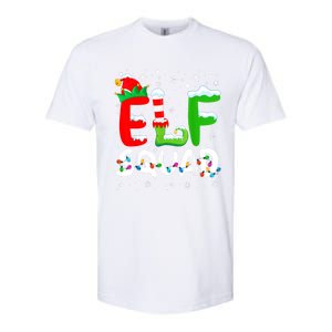 Elf Family Christmas Matching Pajamas Xmas Elf Squad Softstyle CVC T-Shirt