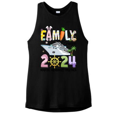 Easter Family Cruise 2024 Making Memories Together Ladies PosiCharge Tri-Blend Wicking Tank