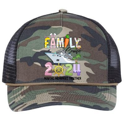 Easter Family Cruise 2024 Making Memories Together Retro Rope Trucker Hat Cap