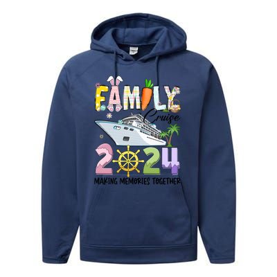 Easter Family Cruise 2024 Making Memories Together Performance Fleece Hoodie