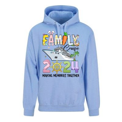 Easter Family Cruise 2024 Making Memories Together Unisex Surf Hoodie