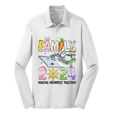 Easter Family Cruise 2024 Making Memories Together Silk Touch Performance Long Sleeve Polo