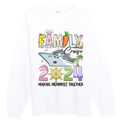 Easter Family Cruise 2024 Making Memories Together Premium Crewneck Sweatshirt