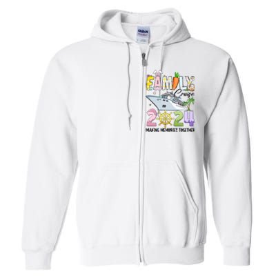 Easter Family Cruise 2024 Making Memories Together Full Zip Hoodie