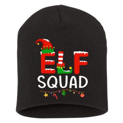 Elf Family Christmas Matching Pajamas XMas Elf Squad Short Acrylic Beanie