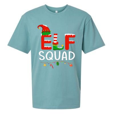 Elf Family Christmas Matching Pajamas XMas Elf Squad Sueded Cloud Jersey T-Shirt