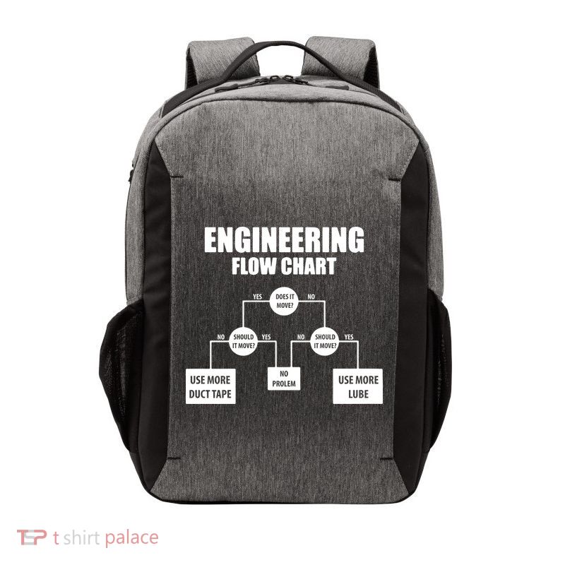 Engineering Flow Chart Vector Backpack