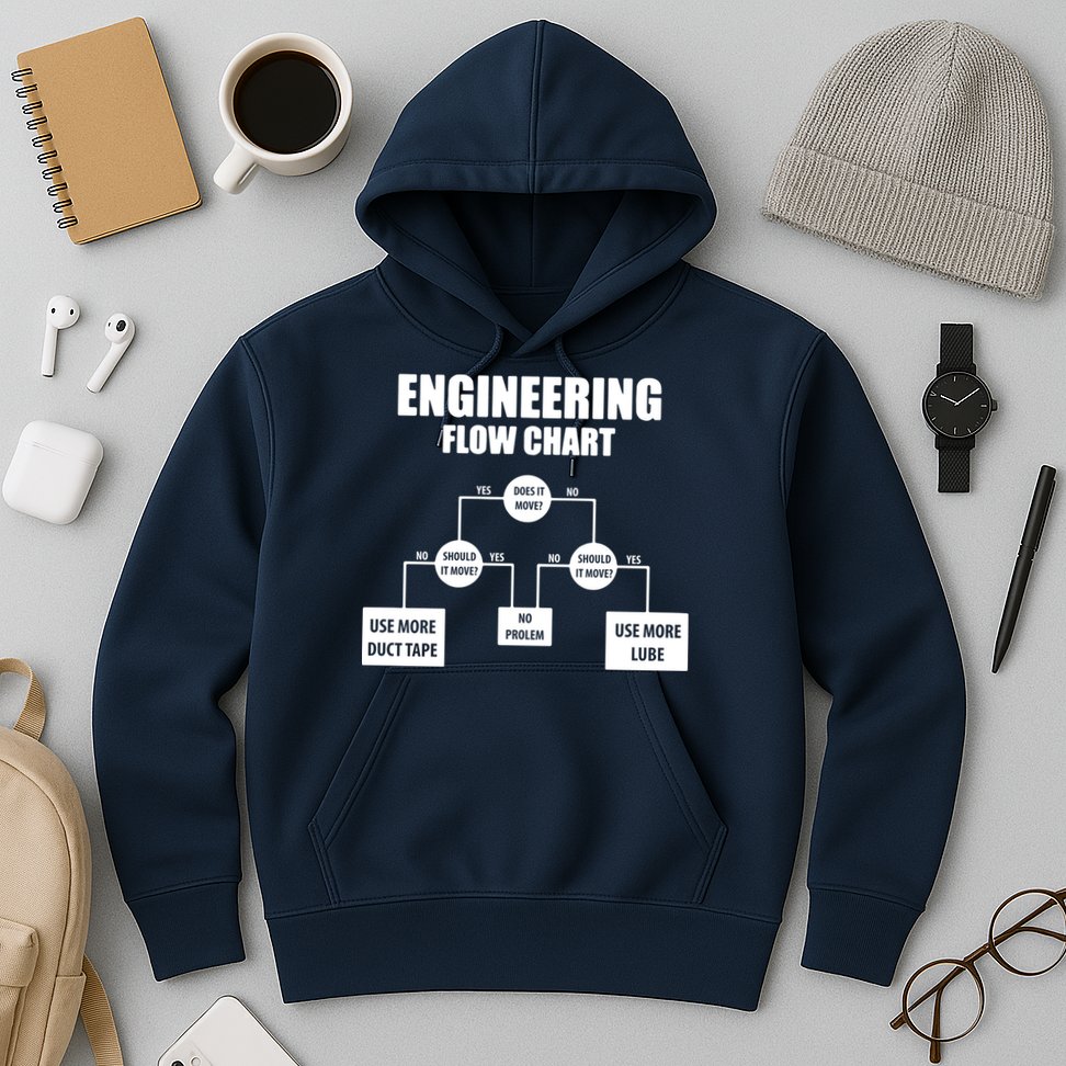 Engineering Flow Chart Hoodie