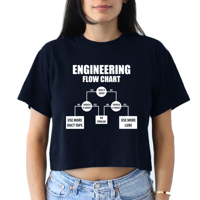 Engineering Flow Chart Crop Top