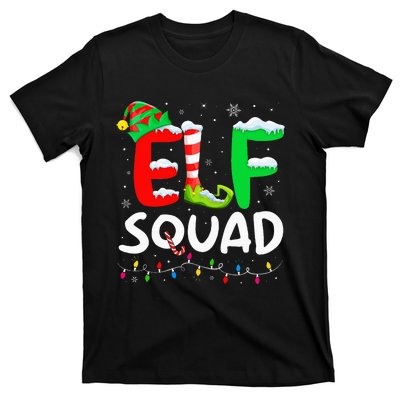 Elf Family Christmas Matching Pajamas Xmas Elf Squad T-Shirt