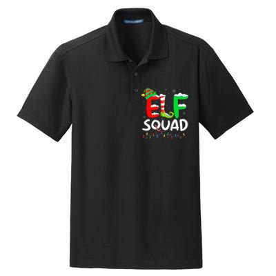 Elf Family Christmas Matching Pajamas Xmas Elf Squad Dry Zone Grid Polo