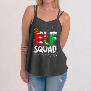 Elf Family Christmas Matching Pajamas Xmas Elf Squad Women's Strappy Tank