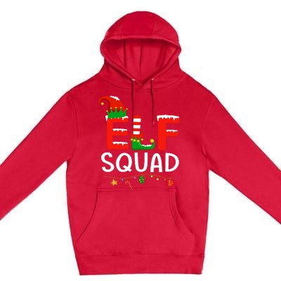 Elf Family Christmas Matching Pajamas Xmas Elf Squad Premium Pullover Hoodie