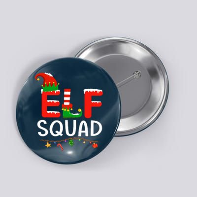 Elf Family Christmas Matching Pajamas Xmas Elf Squad Button