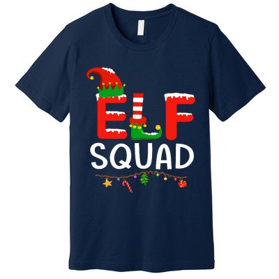 Elf Family Christmas Matching Pajamas Xmas Elf Squad Premium T-Shirt