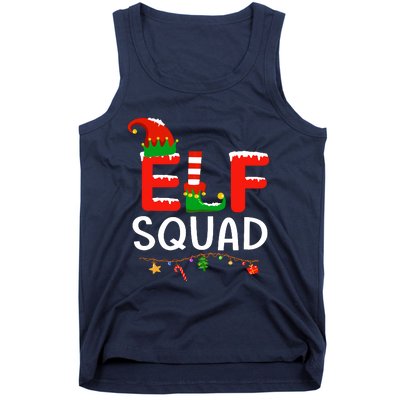 Elf Family Christmas Matching Pajamas Xmas Elf Squad Tank Top