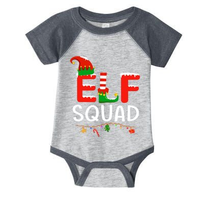 Elf Family Christmas Matching Pajamas Xmas Elf Squad Infant Baby Jersey Bodysuit