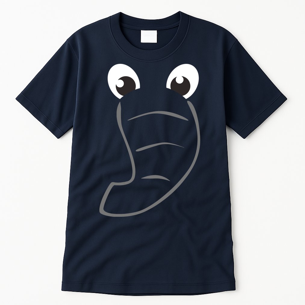 Elephant Face Cute Halloween Costume Animal Gift Tall T-Shirt