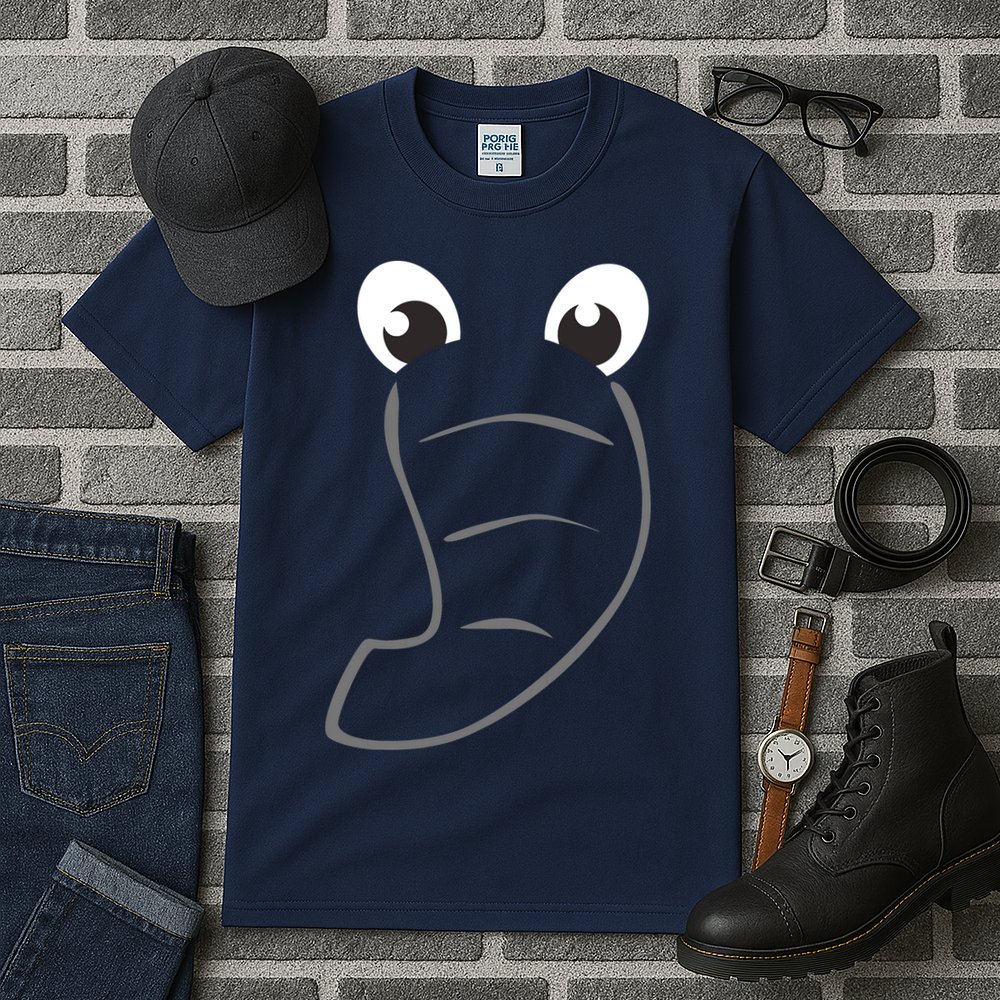 Elephant Face Cute Halloween Costume Animal Gift Tall T-Shirt