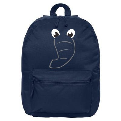 Elephant Face Cute Halloween Costume Animal Gift 16 in Basic Backpack