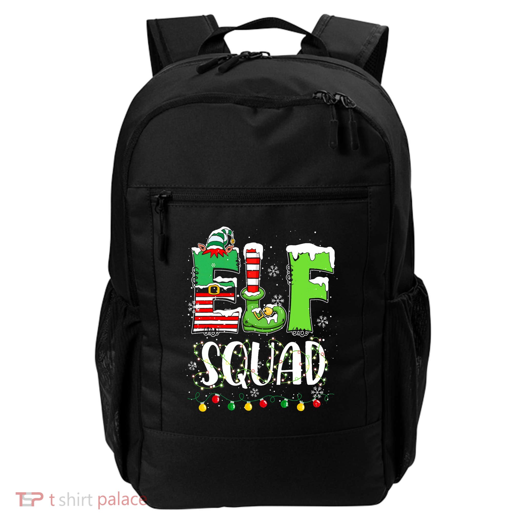 Elf Family Christmas Matching Pajamas Funny Xmas Elf Squad Daily Commute Backpack