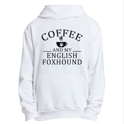 English Foxhound Dog And Coffee Urban Pullover Hoodie