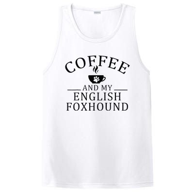 English Foxhound Dog And Coffee PosiCharge Competitor Tank