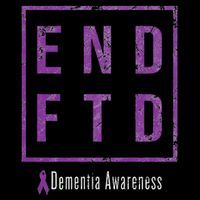 End Ftd Distressed Frontotemporal Dementia Awareness Full-Length Apron With Pockets
